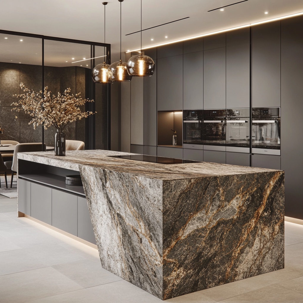 Îlot central en granit