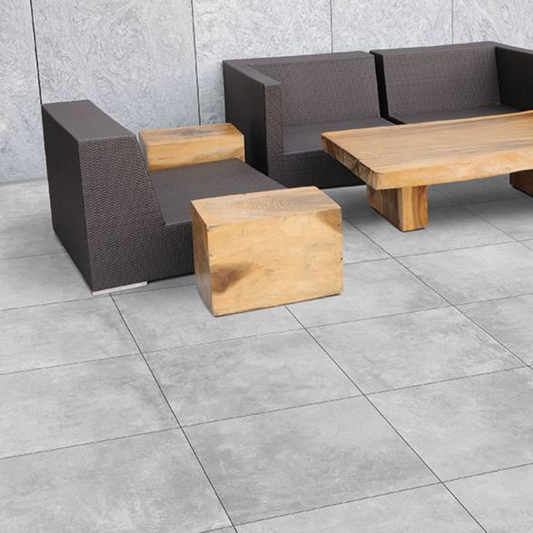 Dalle terrasse sur plot 60x60 béton ciré gris