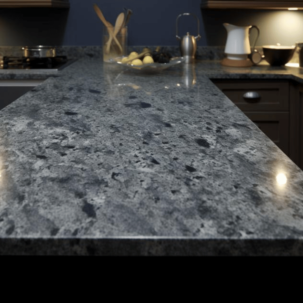 Plan de travail sur mesure "AZUL PLATINO"