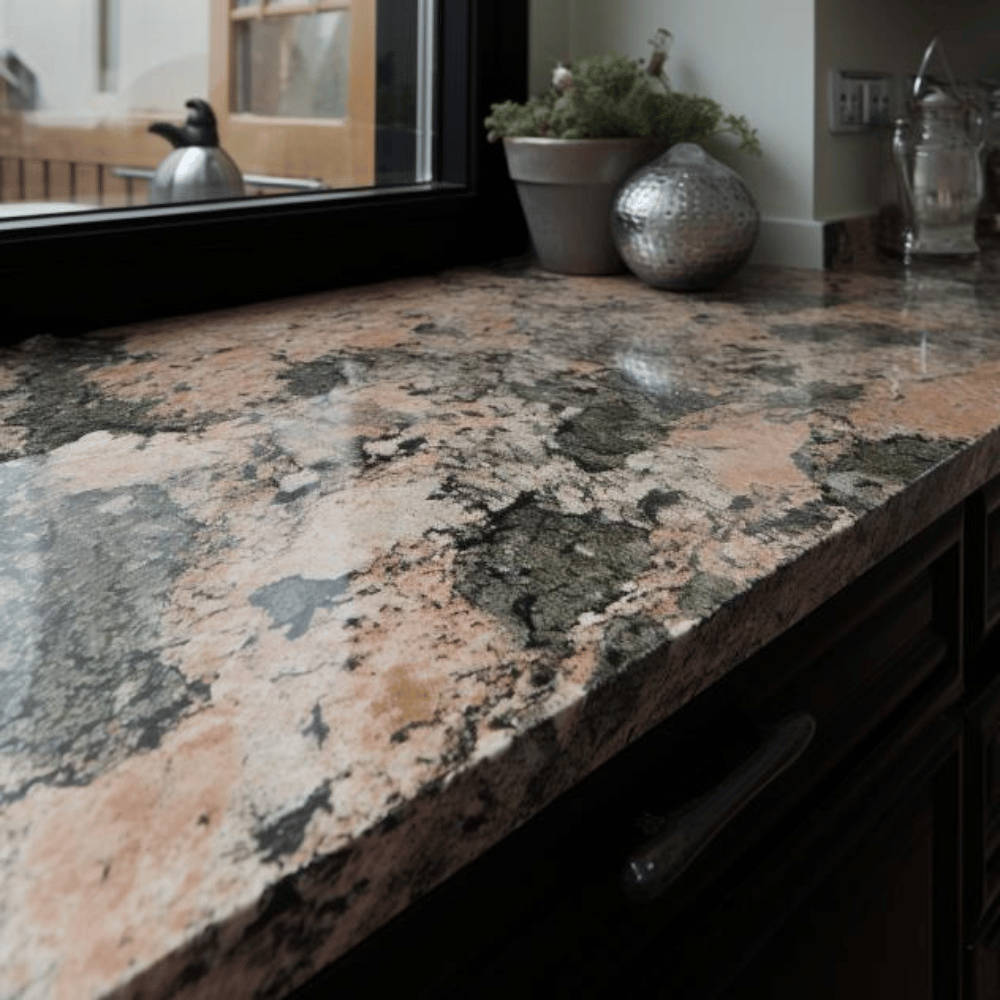 plan de travail sur mesure "DRAGON RED"