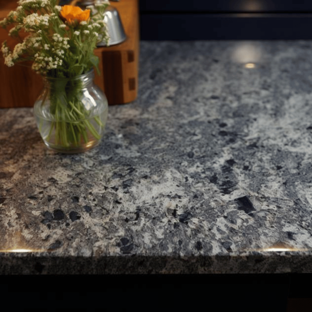 Plan de travail sur mesure "AZUL PLATINO"