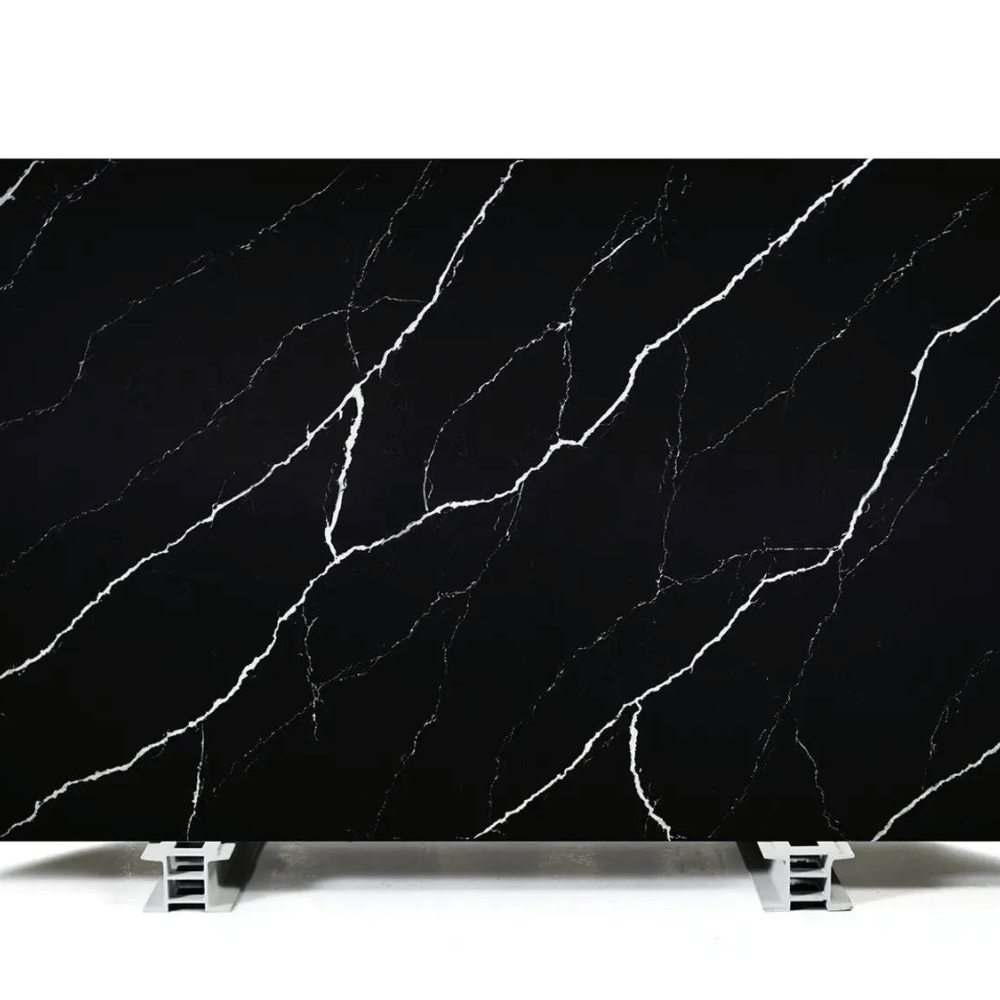 plan de travail quartz "NERO-MARQUINA"