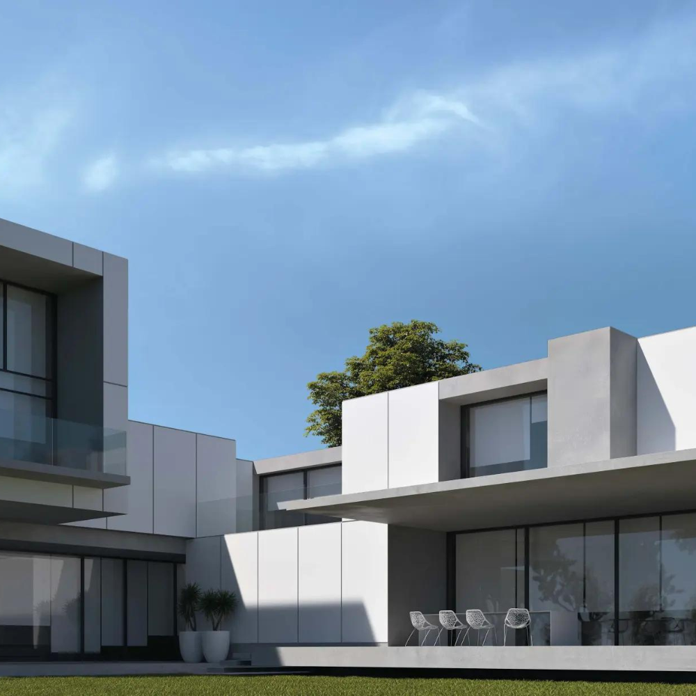 maison céramique blanc