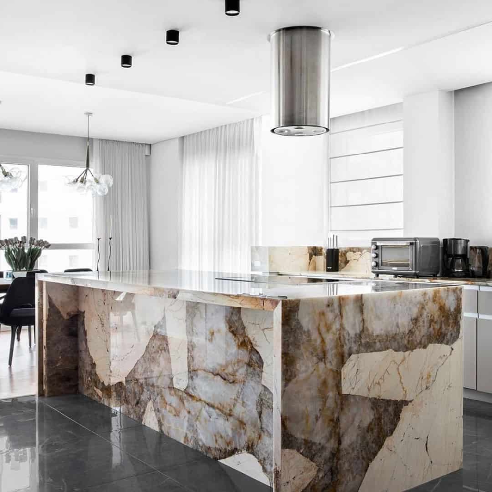 Plan de travail granit Blanc "Patagonia"