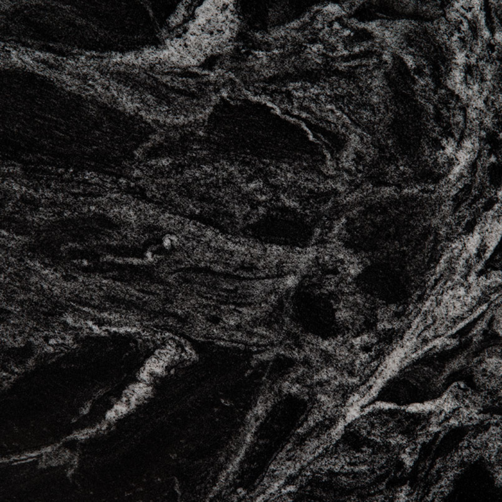 Plan de travail granit Noir "Silver Waves"