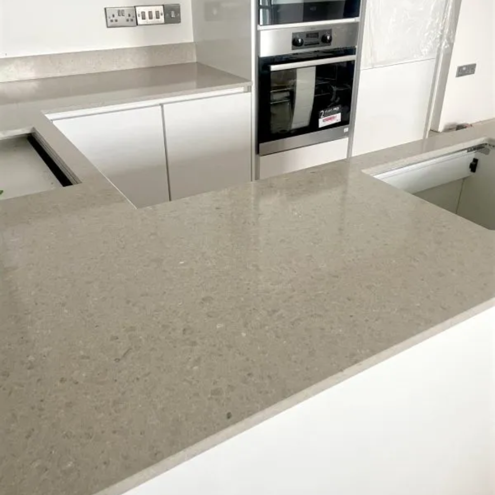 plan de travail effet terrazzo