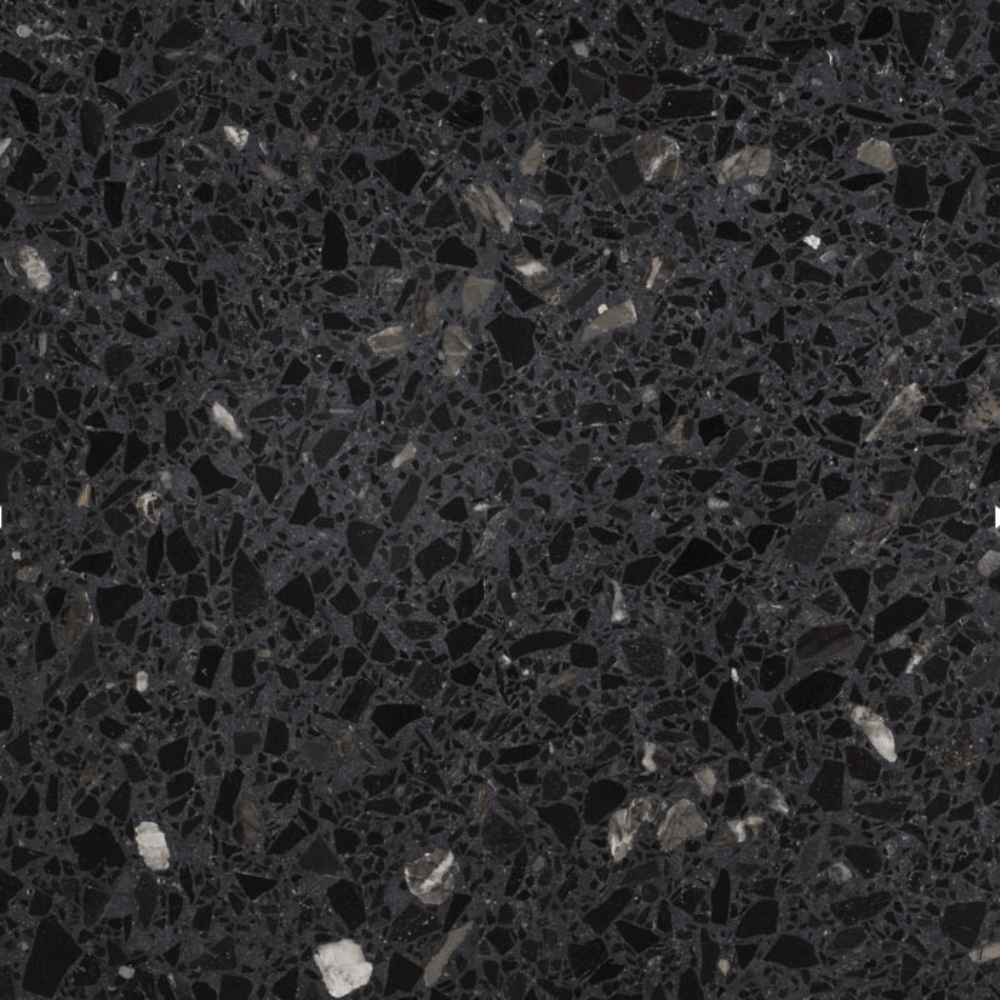 couleur du terrazo noir "SB 171 NERO VENATO"