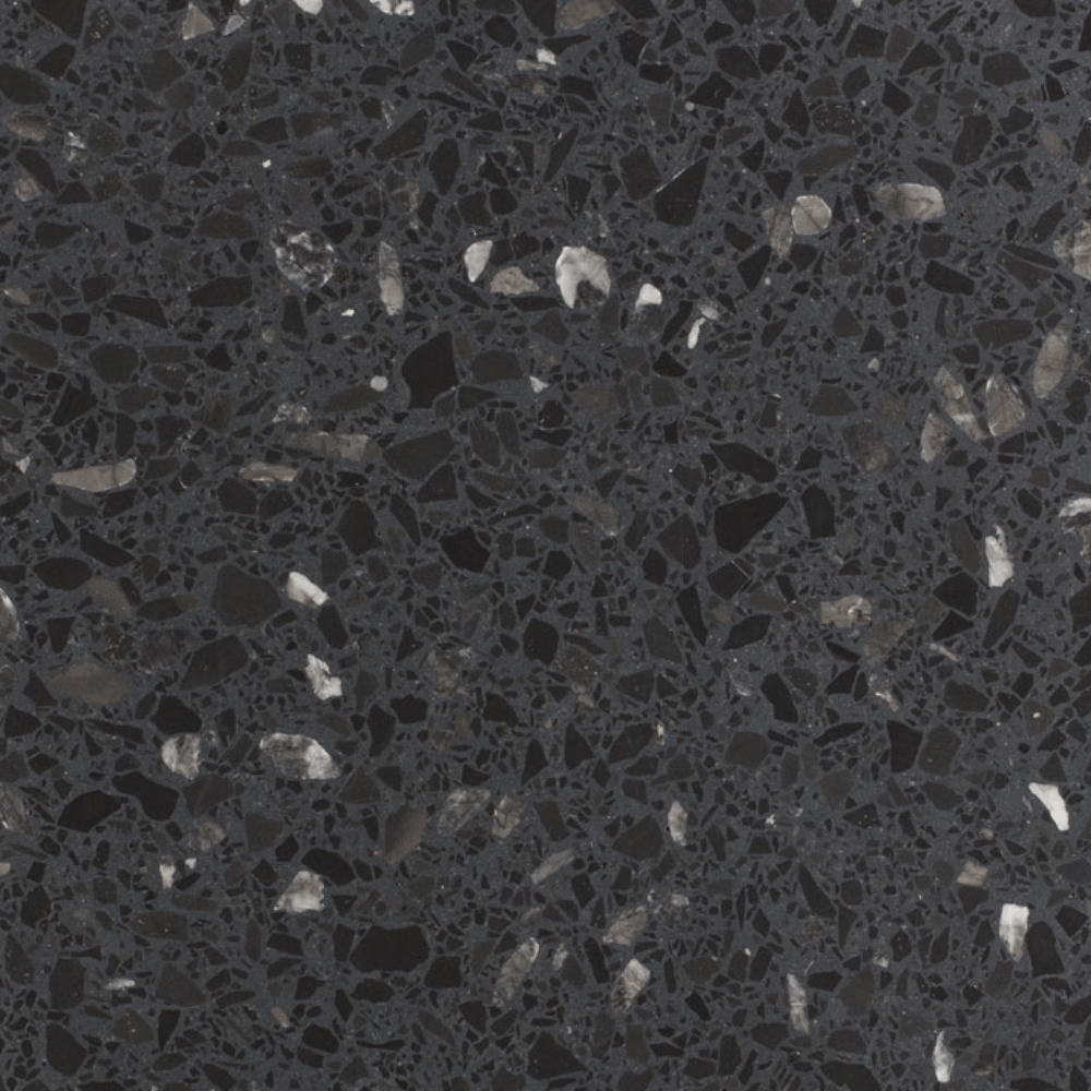 couleur du terrazo noir "SB 171 NERO VENATO"