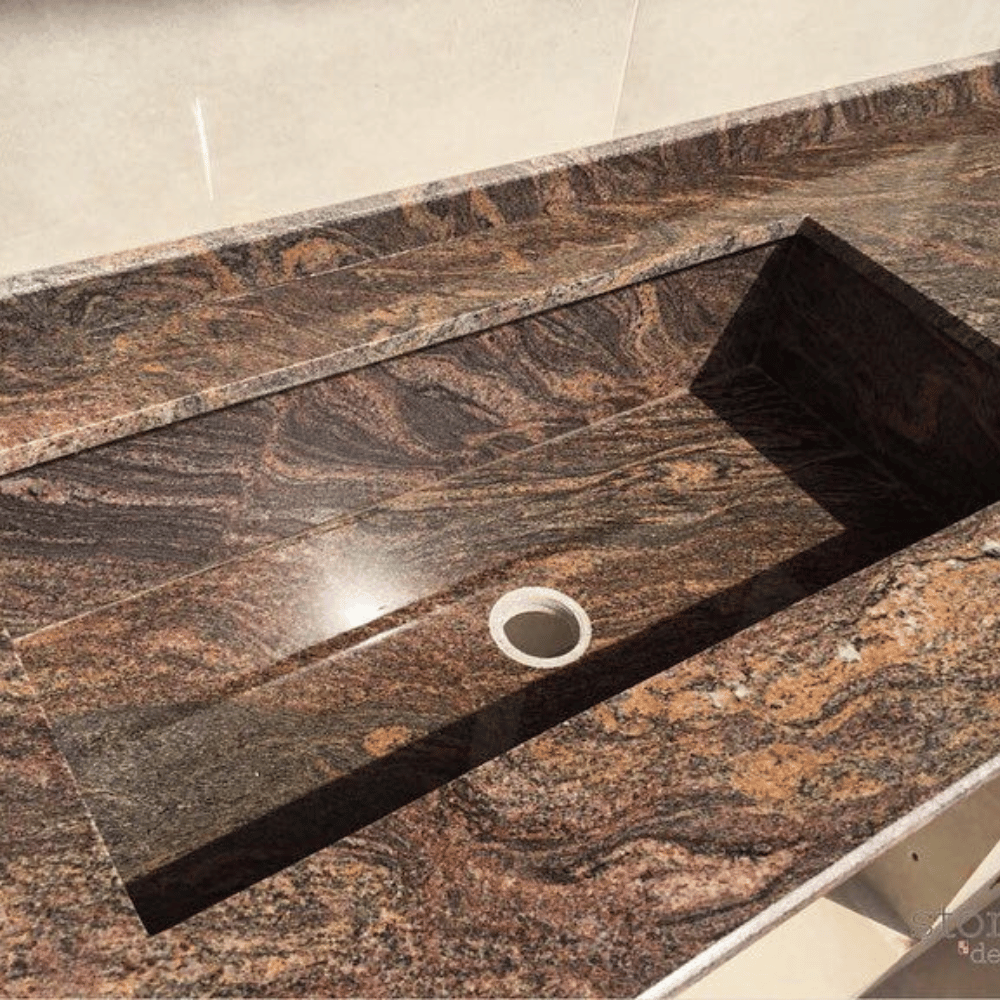 plan de travail granit marron
