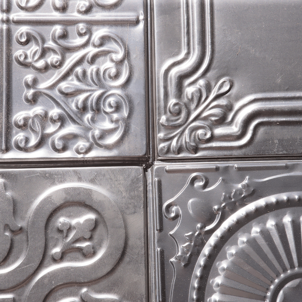 décoration murale en métal lot de 12 plaques