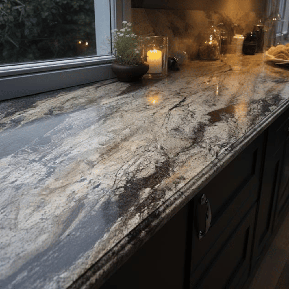 Plan de travail sur mesure "JUPARANA SABA"