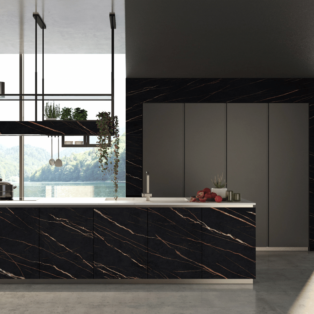 Plan de travail céramique "SAHARA NOIR"