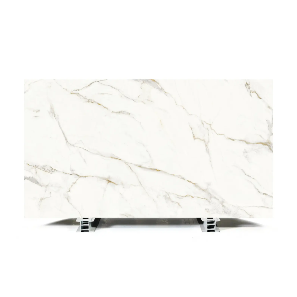 Plan de travail céramique Blanc "CALACATTA ORO"