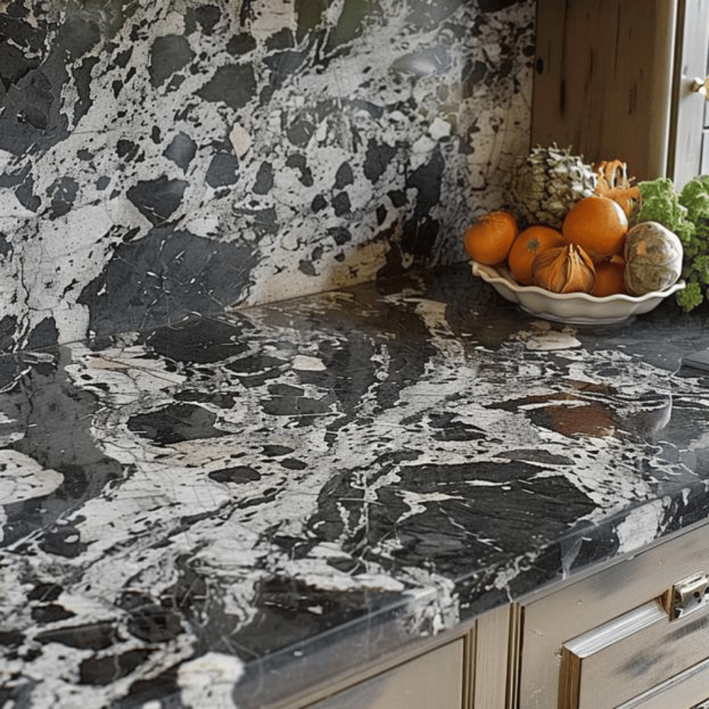 Plan de travail granit "Aspen White"