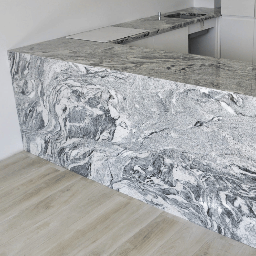 Plan de travail granit Blanc "WISKONT WHITE"