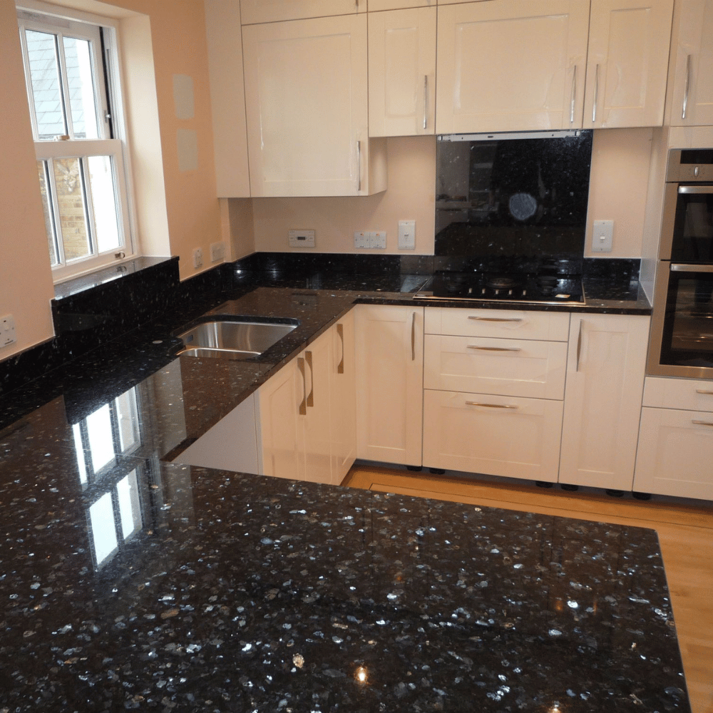 Plan de travail granit Bleu "Pearl Extra"