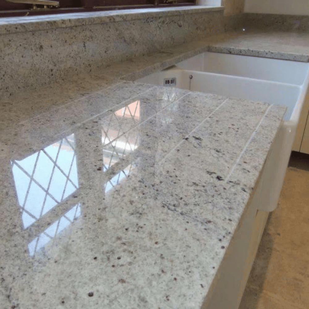 plan de travail en granit "Kashmir White