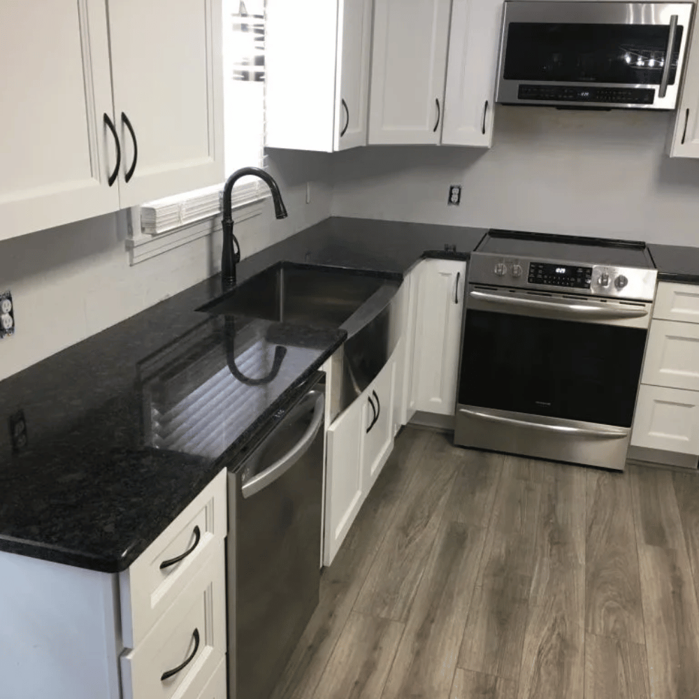 Plan de travail granit Gris "STEEL GREY"