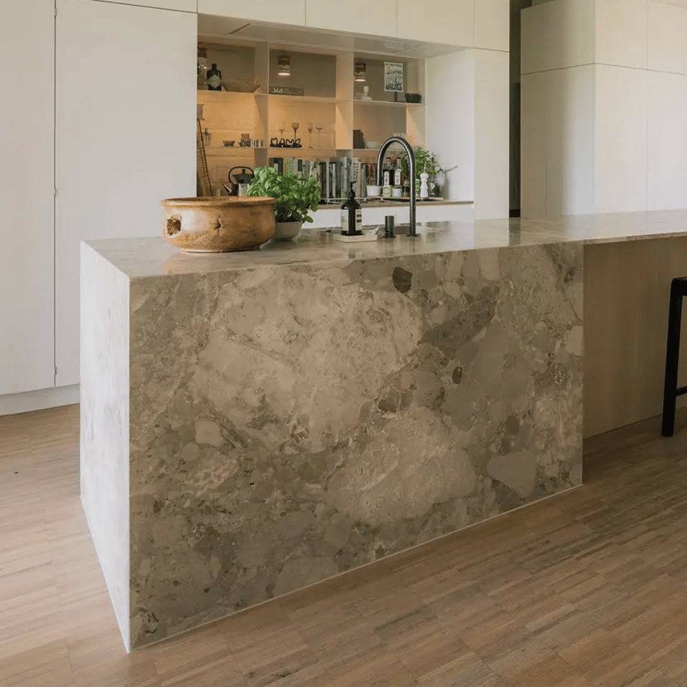 Plan de travail marbre beige "CEPPO BEIGE"