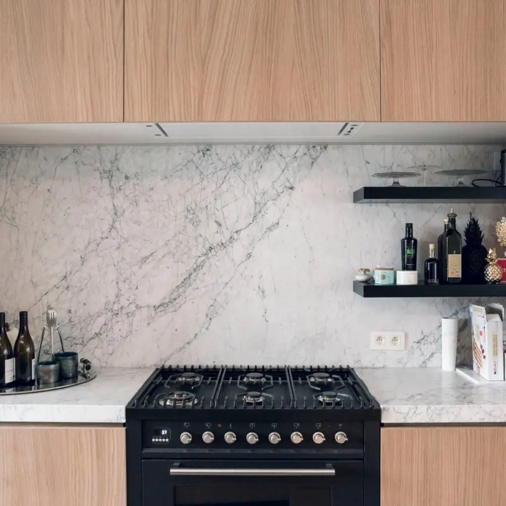 Plan de travail marbre Blanc "BIANCO CARRARA C EXTRA"