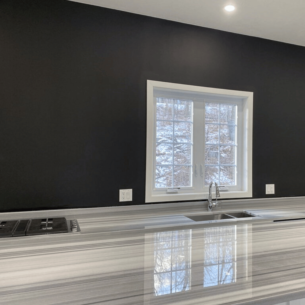 Plan de travail marbre blanc "STRIATO OLIMPO"