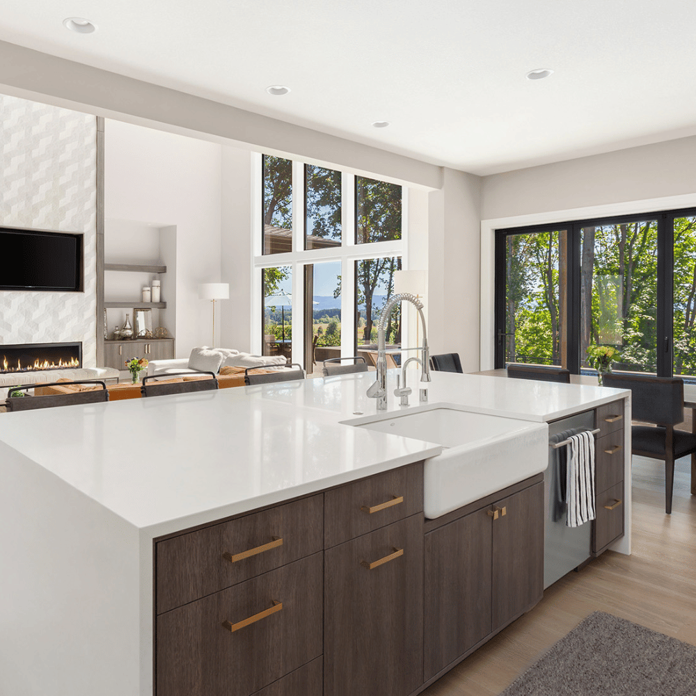 Plan de travail marbre blanc "THASSOS"