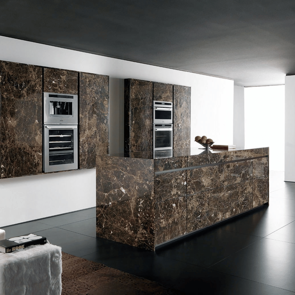 Plan de travail marbre marron "EMPERADOR"