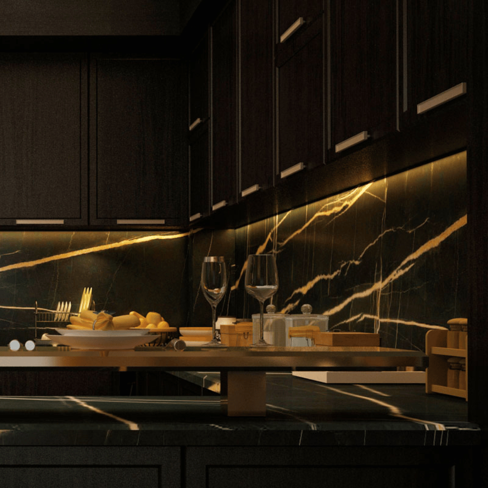 Plan de Travail Marbre Noir "SAHARA NOIR"