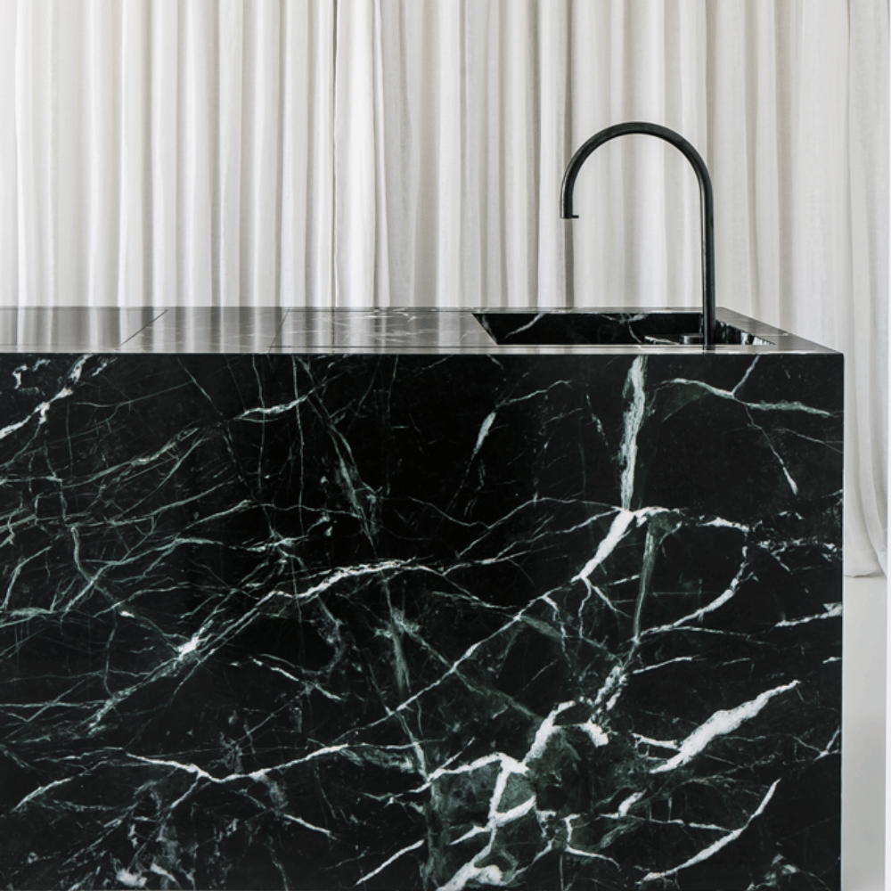 Plan de travail marbre vert "VERIA GREEN EXTRA"