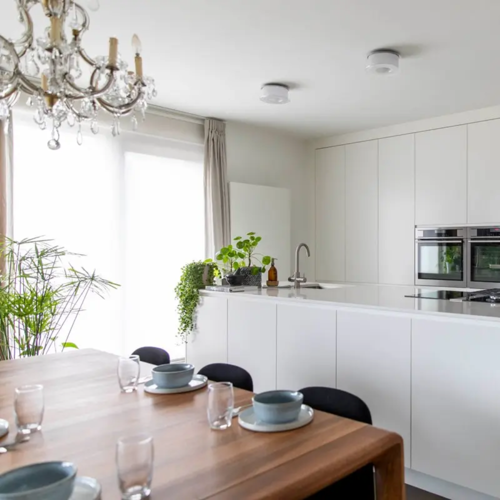 plan de travail en quartz blanc