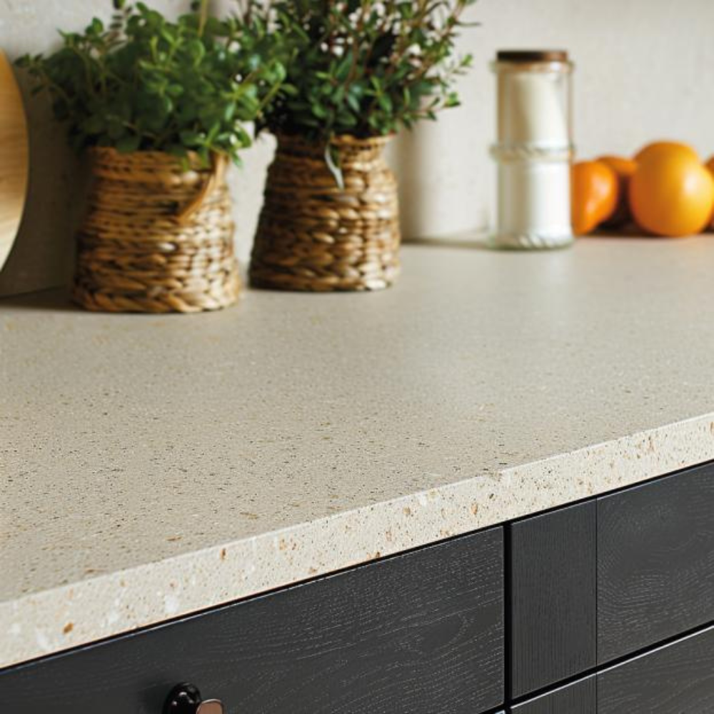 plan de travail terrazzo beige