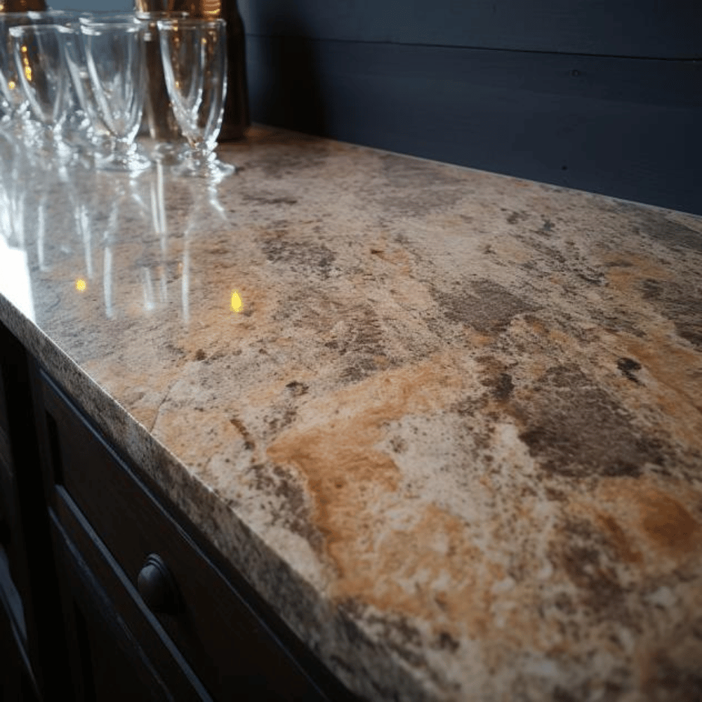 Plan de travail sur mesure "COLONIAL BROWN"