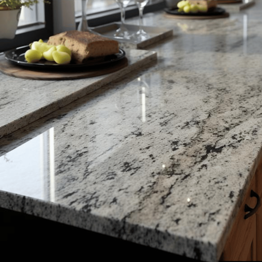 Plan de travail sur mesure "INDIAN WHITE EXTRA"