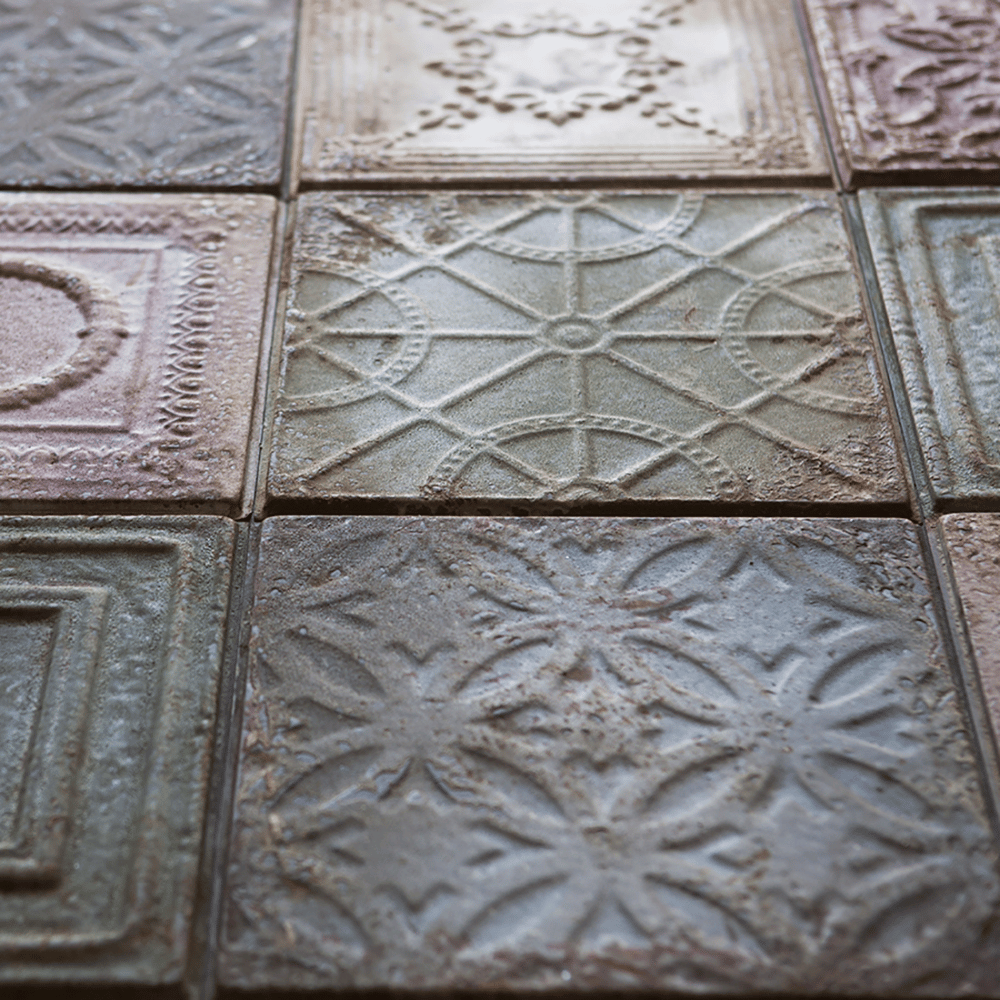 plaque métallique vintage