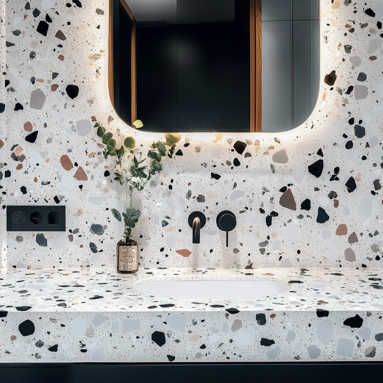 Salle de bain terrazzo