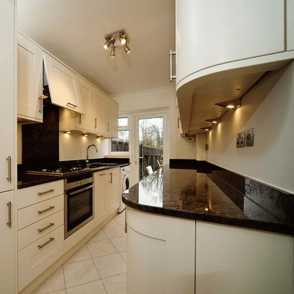 Plan de travail granit Marron "BLUE ANTIQUE"