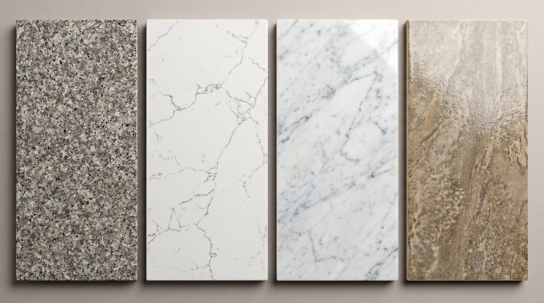 guide choisir plan de travail cuisine granit quartz marbre céramique 2026