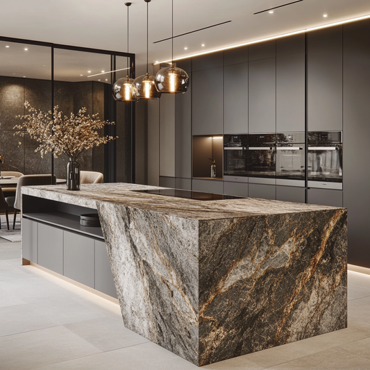 Îlot central en granit