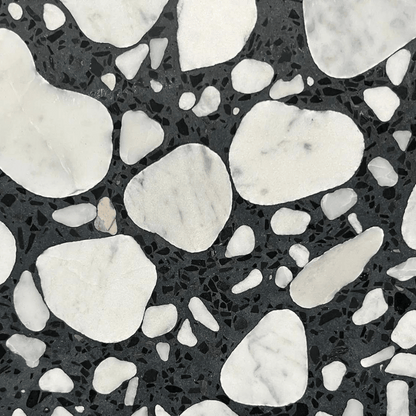 couleur du terrazzo WHITE CARRARA PEBBLE